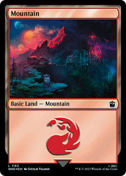 Mountain (1163) (Surge Foil) (WHO-1163) - Doctor Who Foil