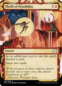 Thrill of Possibility (STA-046) - Strixhaven Mystical Archive: (Showcase) (Borderless)