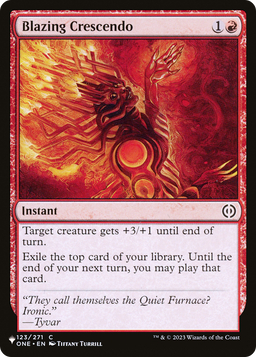 Blazing Crescendo (LIST-ONE-123) - The List