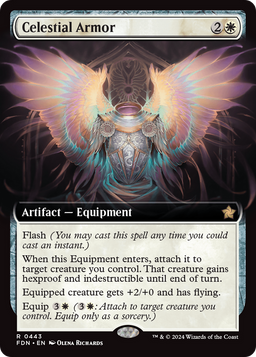 Celestial Armor (Extended Art) (FDN-443) - Foundations: (Extended Art) Foil