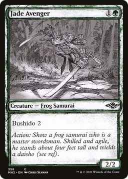 Jade Avenger (Showcase) (MH2-356) - Modern Horizons 2: (Showcase) Foil