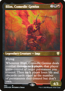 Blim, Comedic Genius (Foil Etched) (CMR-592) - Commander Legends Foil