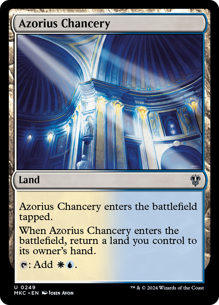 Azorius Chancery (MKC-249) - Murders at Karlov Manor Commander