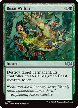 Beast Within (TDC-249) - Commander: Tarkir: Dragonstorm