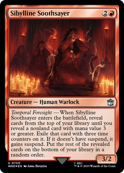 Sibylline Soothsayer (Surge Foil) (WHO-700) - Doctor Who Foil