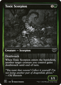 Toxic Scorpion (DBL-491) - Innistrad: Double Feature Foil