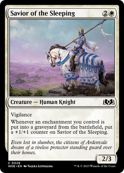 Savior of the Sleeping (WOE-028) - Wilds of Eldraine Foil