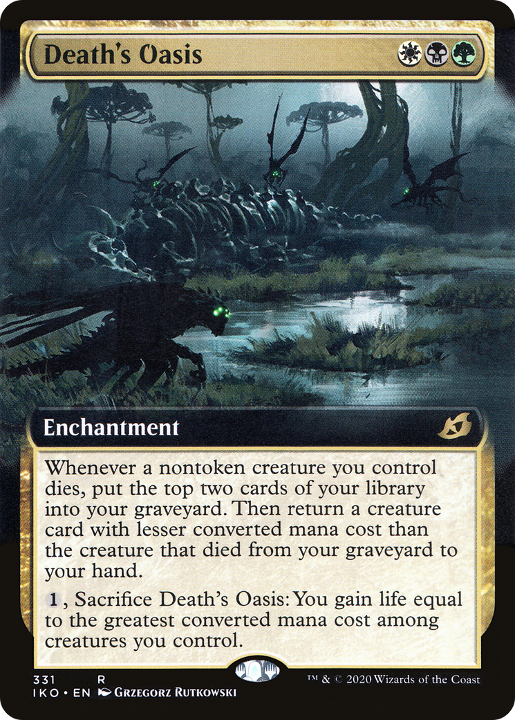 Death's Oasis (Extended Art) (IKO-331) - Ikoria: Lair of Behemoths: (Extended Art) Foil