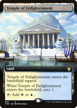 Temple of Enlightenment (Extended Art) (THB-349) - Theros Beyond Death: (Extended Art) Foil