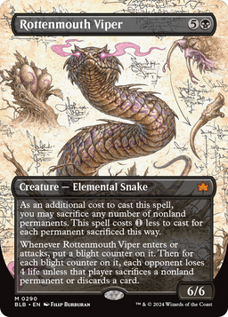 Rottenmouth Viper (Borderless) (BLB-290) - Bloomburrow: (Showcase)