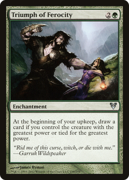 Triumph of Ferocity (AVR-198) - Avacyn Restored