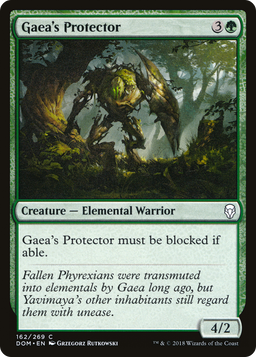 Gaea's Protector (DOM-162) - Dominaria Foil