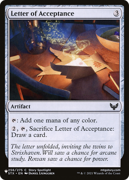 Letter of Acceptance (LIST-STX-256) - The List