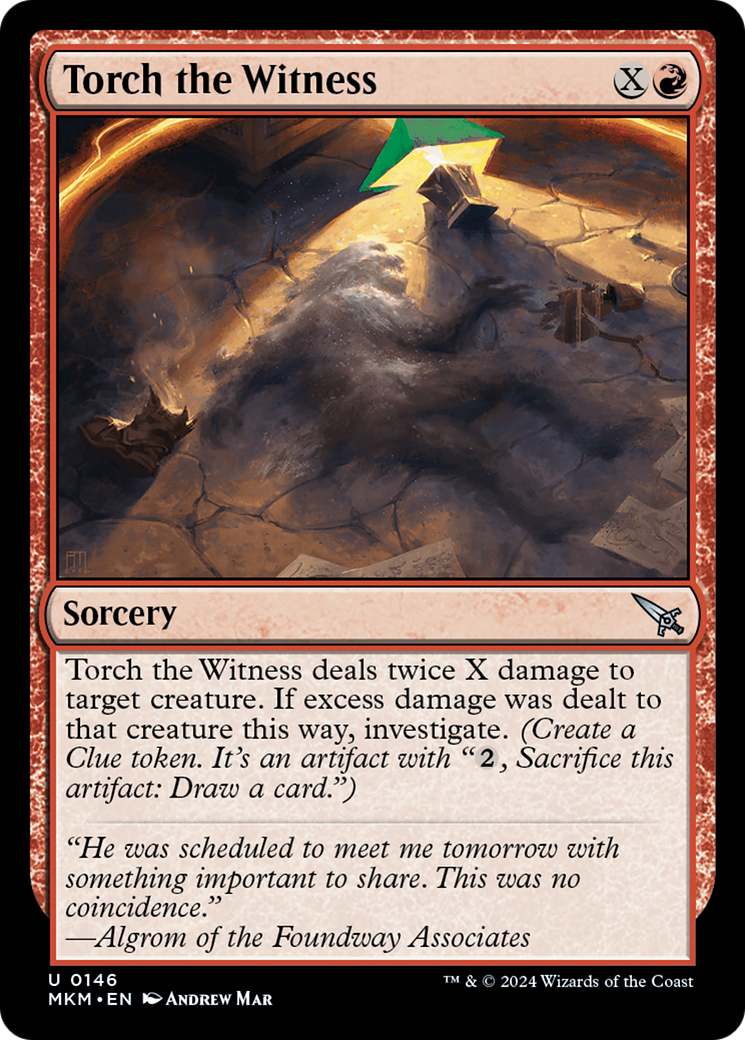 Torch the Witness (b) (MKM-146) - Murders at Karlov Manor Foil