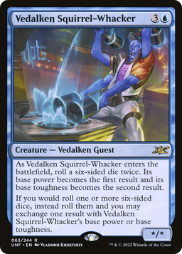 Vedalken Squirrel-Whacker (UNF-063) - Unfinity Foil