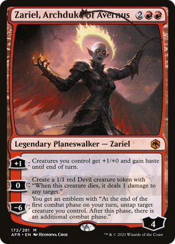 Zariel, Archduke of Avernus (AFR-172) - Adventures in the Forgotten Realms Foil