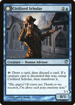 Civilized Scholar (ISD-047) - Innistrad: (Double Faced Transform) Foil