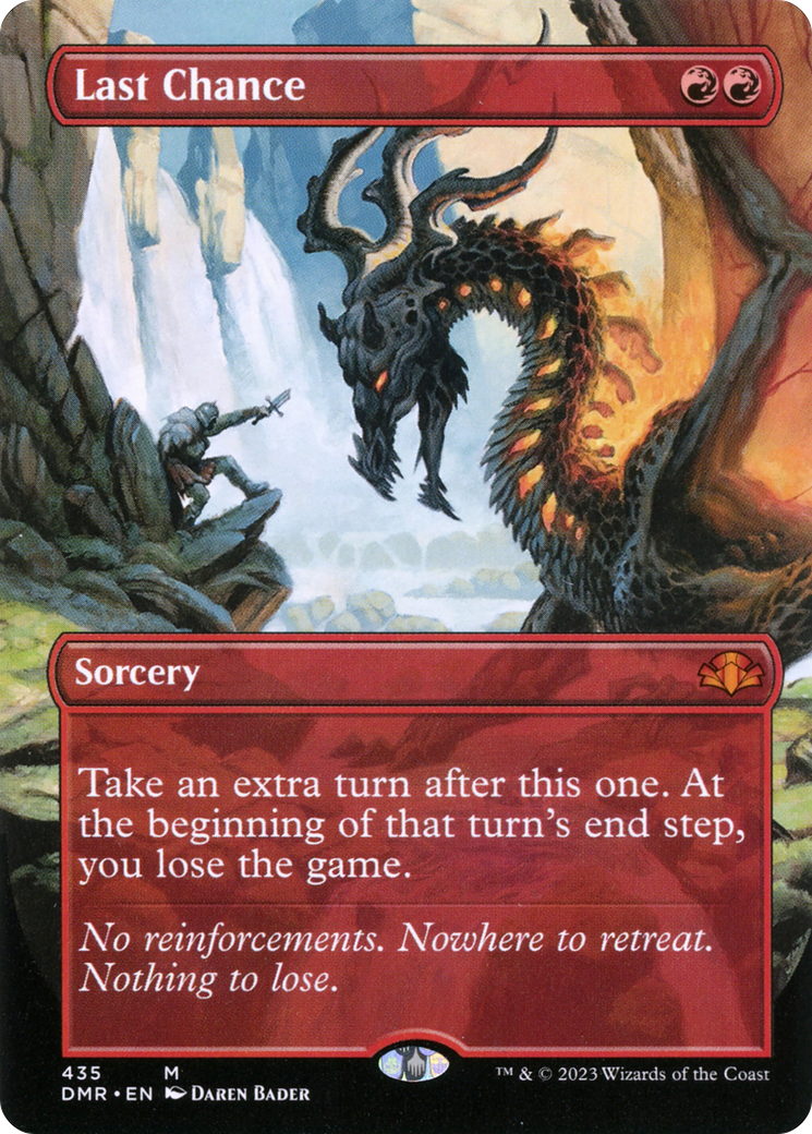 Last Chance (Borderless) (DMR-435) - Dominaria Remastered