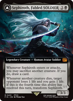 Sephiroth, Fabled SOLDIER (Extended Art) (FIN-451) - FINAL FANTASY: (Extended Art) Foil