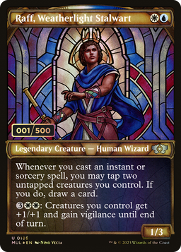 Raff, Weatherlight Stalwart (Serial Numbered) (MUL-186) - Multiverse Legends: (Showcase) Foil