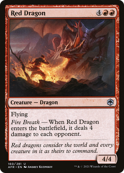 Red Dragon (AFR-160) - Adventures in the Forgotten Realms