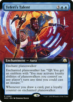 Teferi's Talent (Extended Art) (MOC-082) - March of the Machine Commander: (Extended Art) Foil
