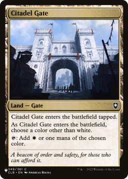 Citadel Gate (LIST-349/361) - The List
