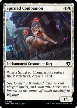 Spirited Companion (CMM-838) - Commander Masters: (enchantment)