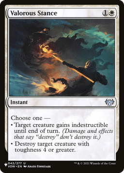 Valorous Stance (LIST-VOW-42) - The List