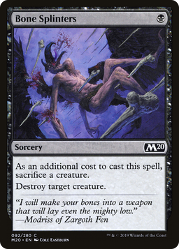 Bone Splinters (M20-092) - Core Set 2020 Foil