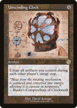 Unwinding Clock (Schematic) (BRR-124) - The Brothers' War Retro Artifacts Foil