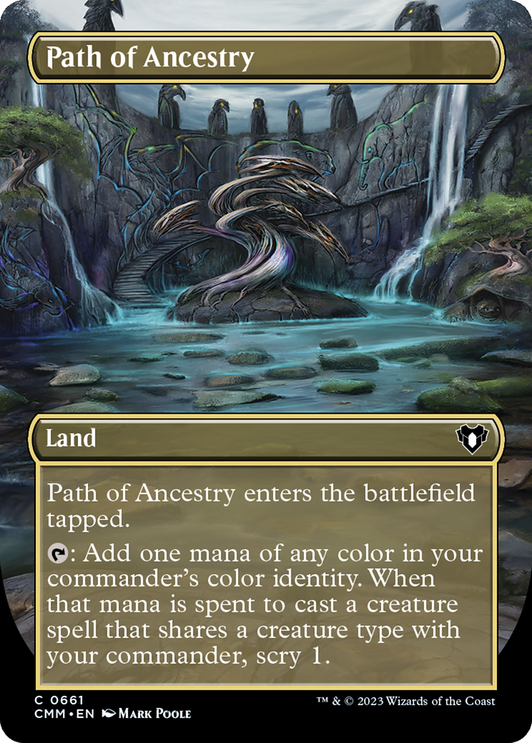 Path of Ancestry (Borderless) (CMM-661) - Commander Masters