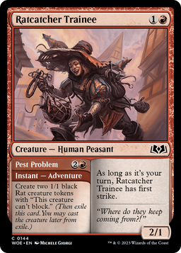 Ratcatcher Trainee (WOE-144) - Wilds of Eldraine Foil