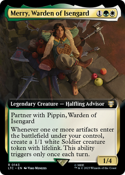 Merry, Warden of Isengard (Extended Art) (LTC-143) - Tales of Middle-earth Commander: (Extended Art) Foil