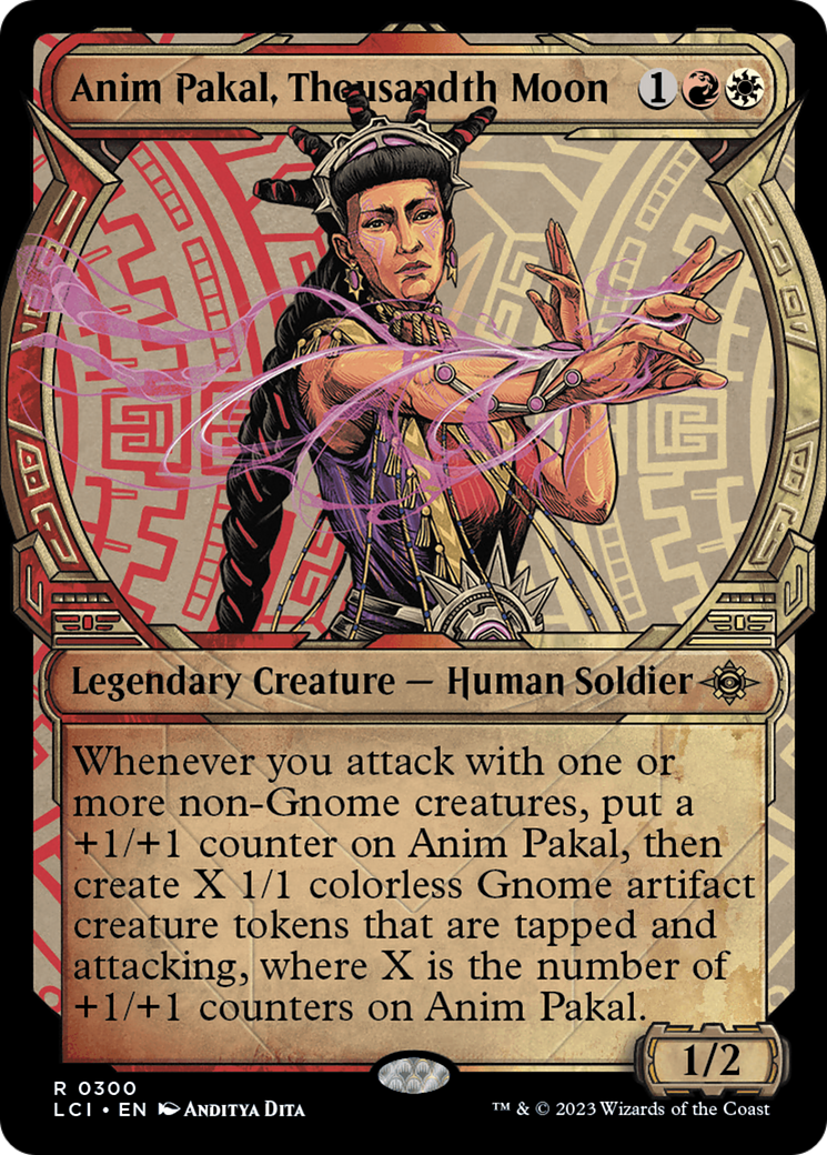 Anim Pakal, Thousandth Moon (Showcase) (LCI-300) - The Lost Caverns of Ixalan: (Showcase) Foil