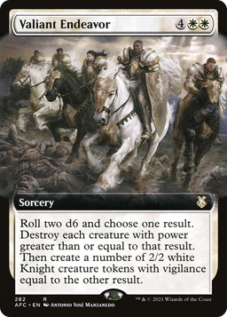 Valiant Endeavor (Extended Art) (AFC-282) - Forgotten Realms Commander: (Extended Art)