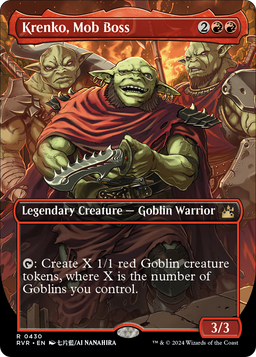 Krenko, Mob Boss (Anime Borderless) (RVR-430) - Ravnica Remastered