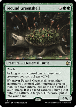 Fecund Greenshell (BLB-171) - Bloomburrow Foil