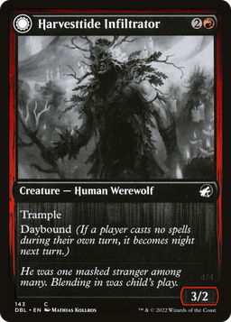 Harvesttide Infiltrator (DBL-143) - Innistrad: Double Feature: (Double Faced Transform) Foil