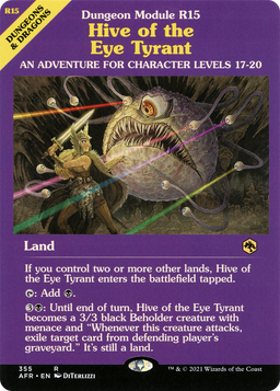 Hive of the Eye Tyrant (Dungeon Module) (AFR-355) - Adventures in the Forgotten Realms: (Showcase)
