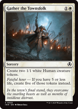 Gather the Townsfolk (INR-023) - Innistrad Remastered Foil