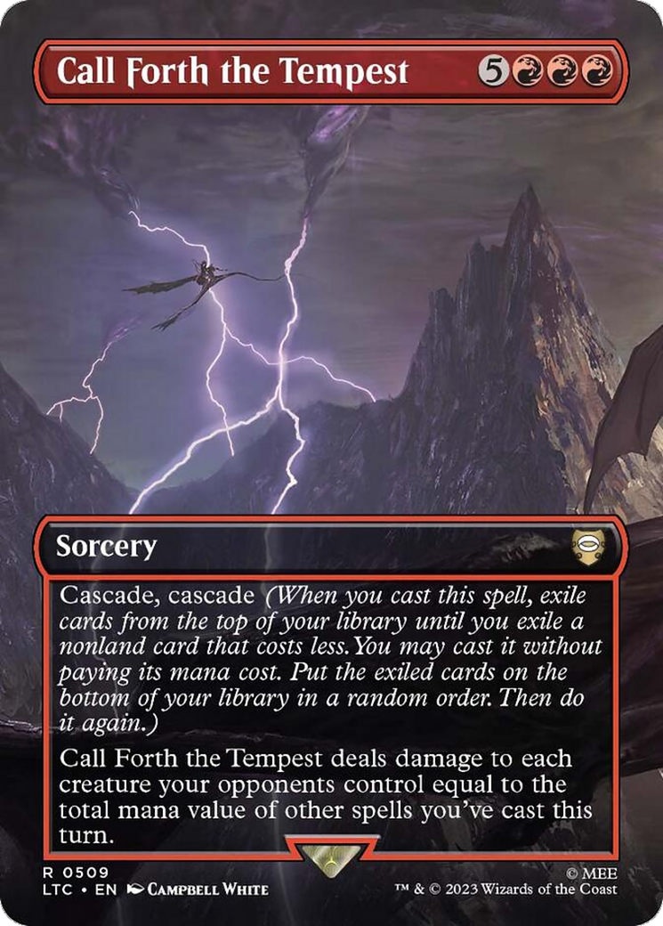 Call Forth the Tempest (Borderless) (LTC-509) - Tales of Middle-earth Commander Foil
