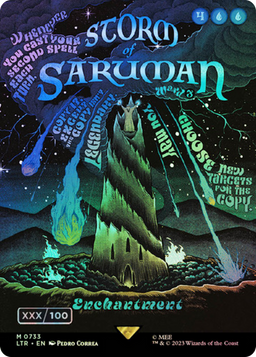 Storm of Saruman (Borderless Poster) (Serial Numbered) (LTR-733) - The Lord of the Rings: Tales of Middle-earth Foil