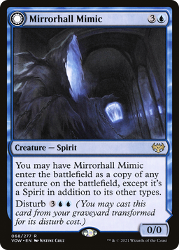 Mirrorhall Mimic (VOW-068) - Innistrad: Crimson Vow: (Double Faced Transform) Foil
