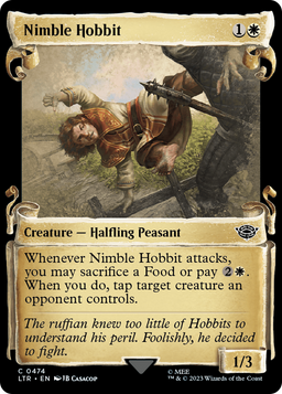 Nimble Hobbit (Showcase Scrolls) (LTR-474) - The Lord of the Rings: Tales of Middle-earth: (Showcase) Foil