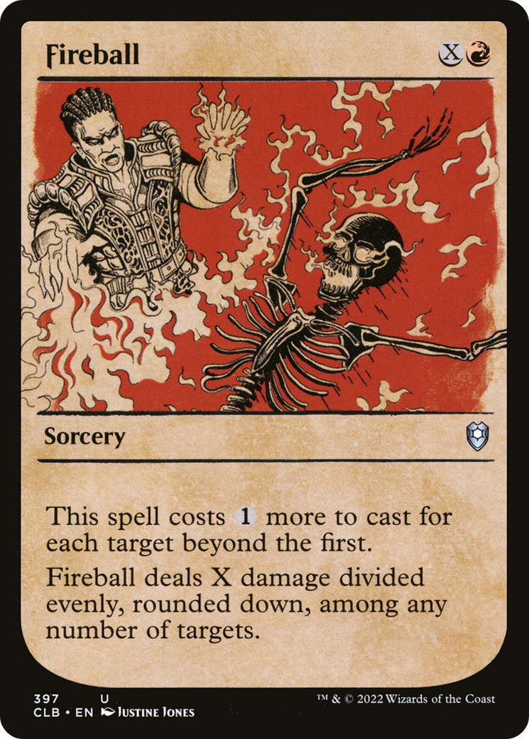 Fireball (Showcase) (CLB-397) - Commander Legends: Battle for Baldur's Gate: (Showcase)