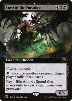 Lord of the Forsaken (Extended Art) (MID-346) - Innistrad: Midnight Hunt: (Extended Art) Foil