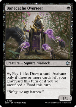 Bonecache Overseer (BLB-085) - Bloomburrow Foil
