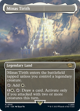 Minas Tirith (0341) (Borderless) (LTR-341) - The Lord of the Rings: Tales of Middle-earth Foil