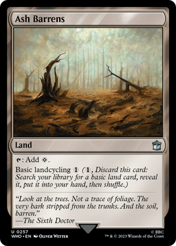 Ash Barrens (WHO-257) - Doctor Who